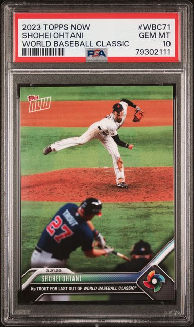 2023 Topps Now World Baseball Classic Wbc71 Shohei Ohtani – PSA