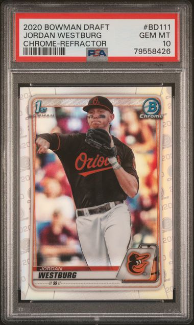 2020 Bowman Draft Chrome-Refractor #BD111 Jordan Westburg – PSA