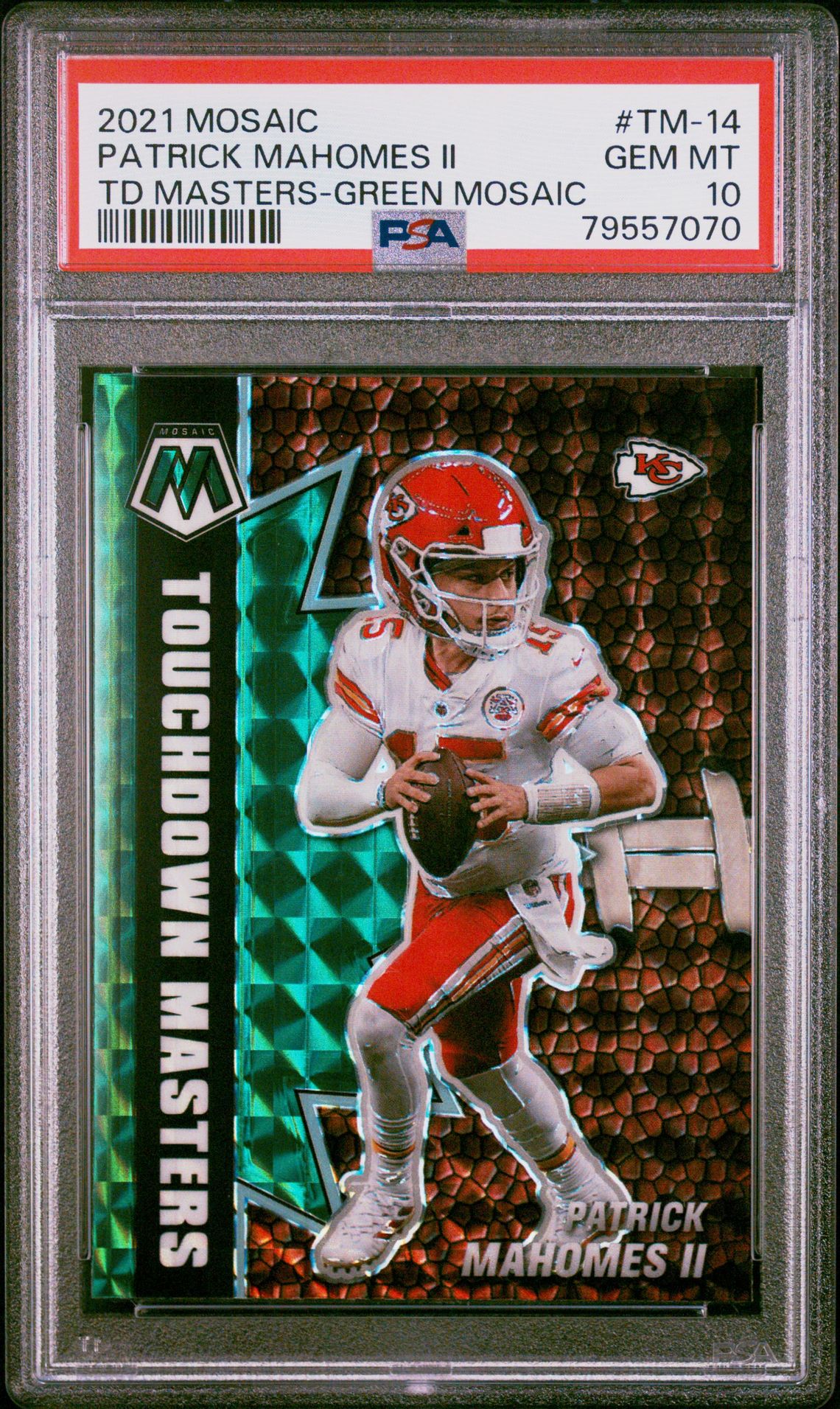 2021 Panini Panini Mosaic Touchdown Masters #TM-14 Patrick Mahomes Ii front