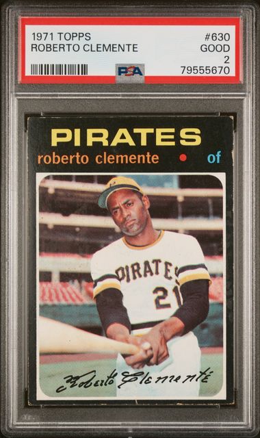 1970 Topps #350 Roberto Clemente Pittsburgh Pirates PSA 6 Graded Baseball  Card