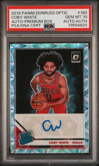 2019-20 Panini Donruss Optic Autograph-Premium Box #180 Coby White