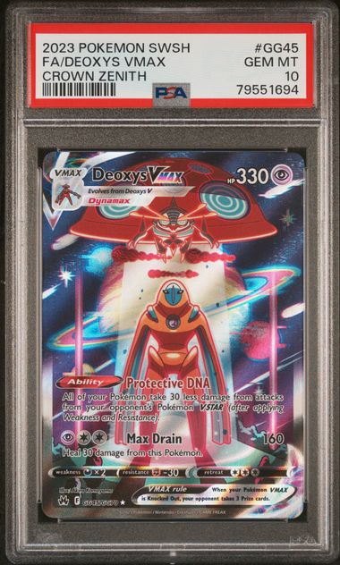 Deoxys VMAX - Crown Zenith Pokémon card