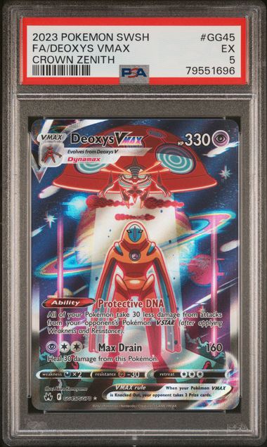 DEOXYS VMAX POKEMON SWORD & SHIELD CROWN ZENITH