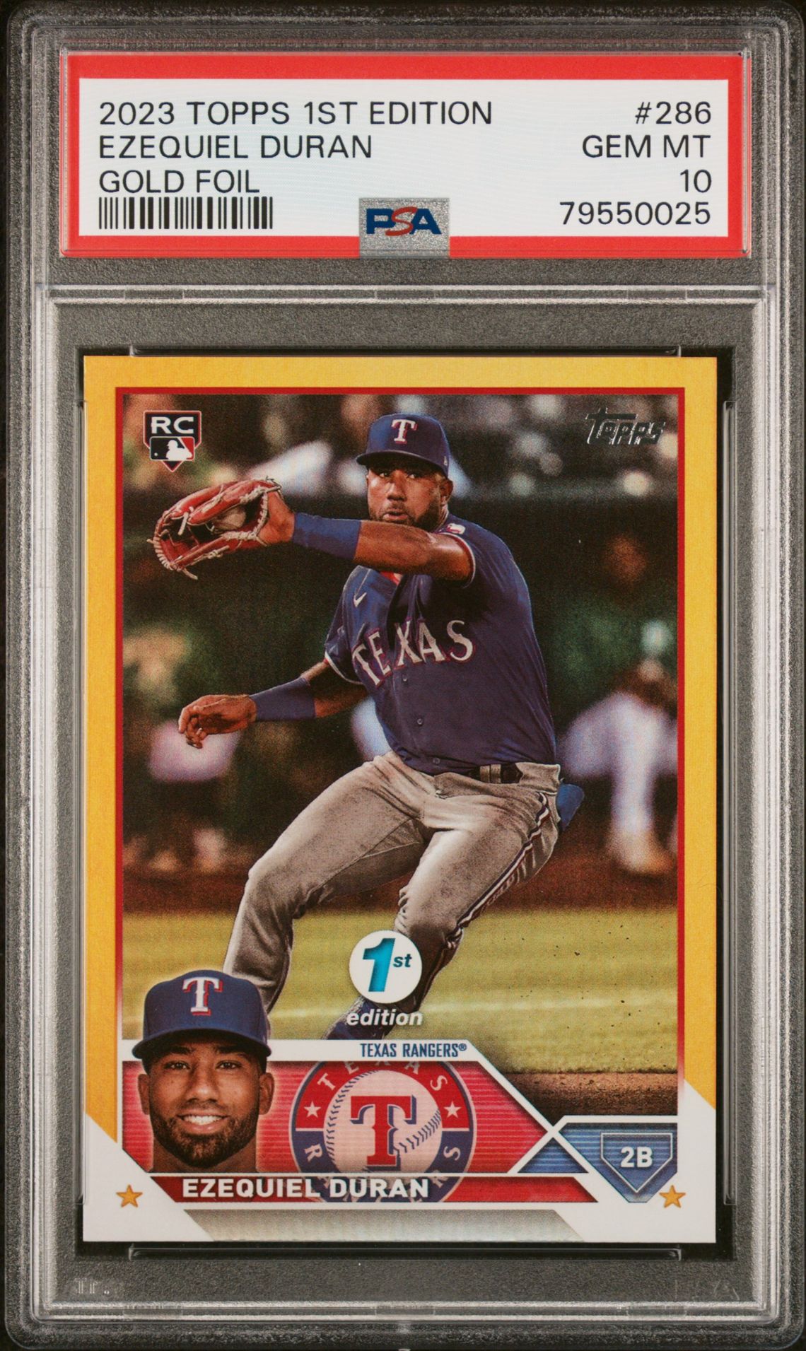 2023 Topps TOPPS 1ST EDITION Gold #286 Ezequiel Duran front
