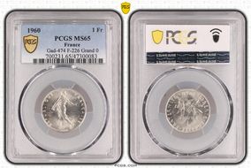 1960 1 Fr Gad-474 F-226 Grand 0 MS65