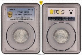 1944-B 50 Pfg J-372 MS62