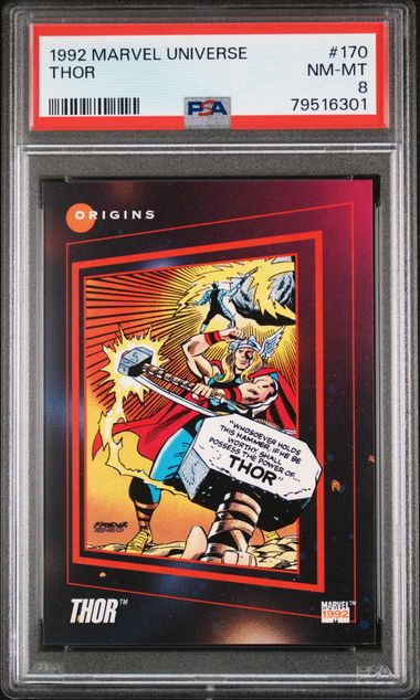 1992 Impel Marvel Universe #170 Thor front