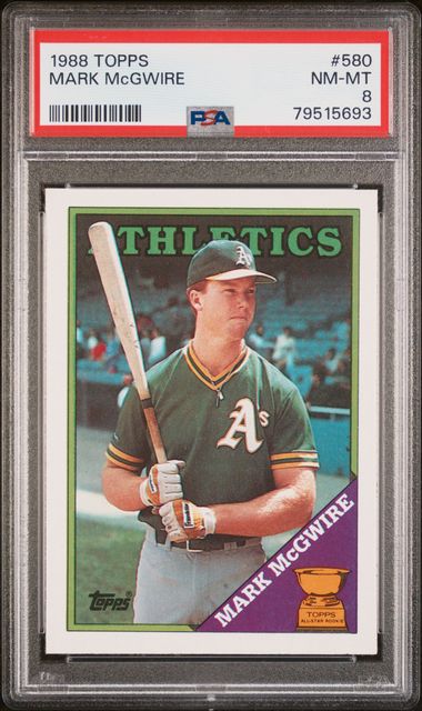 1988 Topps #580 Mark Mcgwire – SGC NM+ 7.5 on Goldin Auctions