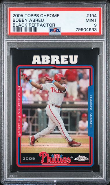 2005 Topps Topps Chrome Black Refractor #194 Bobby Abreu front