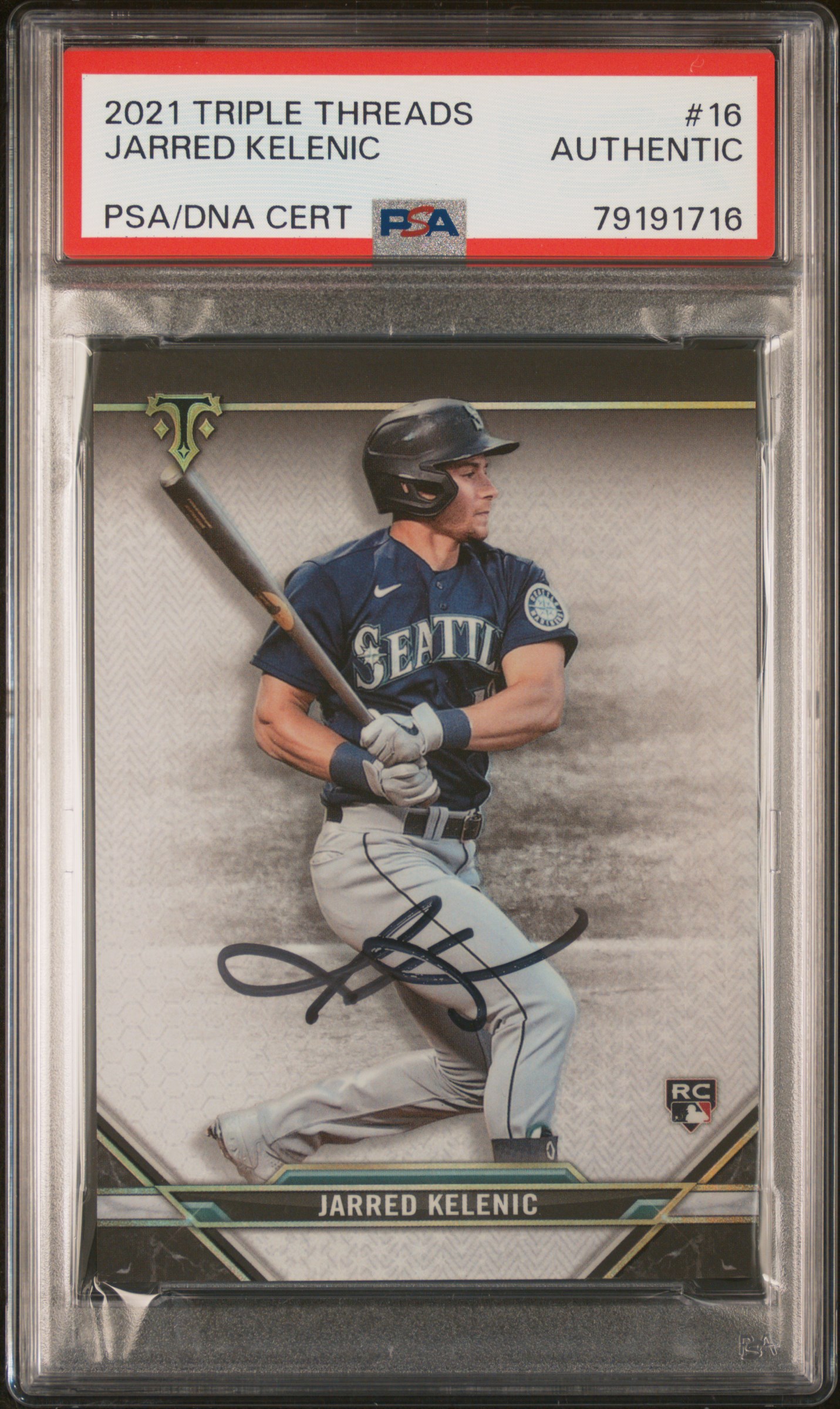 2021 Topps Triple Threads Jarred Kelenic #16 front