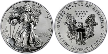 2006-P $1 Eagle-20th Anniversary Reverse Proof PR70