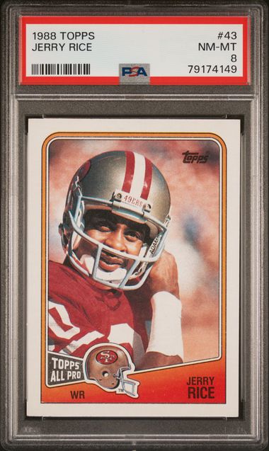 1995 Fleer Ultra Touchdown Kings #6 Jerry Rice – PSA NM 7 on Goldin Auctions