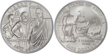 2007-P $1 Jamestown MS70