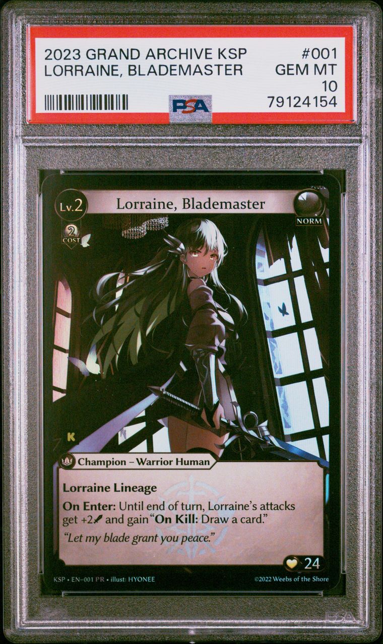 Grand Archive TCG KSP PR Lorraine， Blademaster Foil-