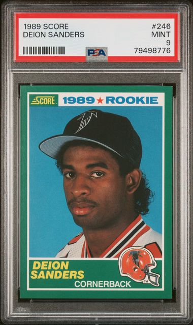 Deion Sanders 1990 Topps #61 (PSA 8)