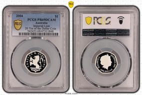 2004 $1 Imperial Lion 20 Yrs of the Dollar Coin PR69DCAM