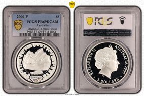 2000-P $5 Olympic - Opera House PR69DCAM
