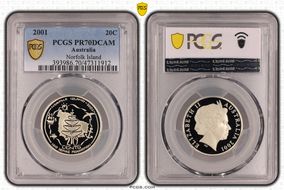 2001 20C Norfolk Island PR70DCAM