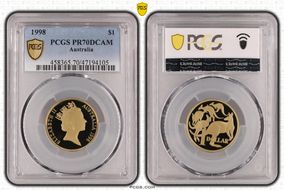 1998 $1 PR70DCAM