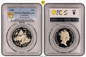 1988 50C Bicentennial PR69DCAM