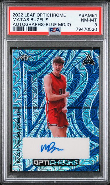 2022 Leaf Mojo #BAMB1 Matas Buzelis front