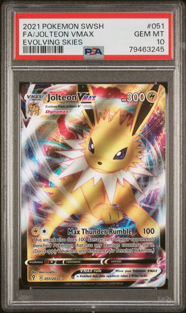 PSA 10 GEM MINT JAPANESE POKEMON 2021 RAYQUAZA VMAX 252/ VMAX