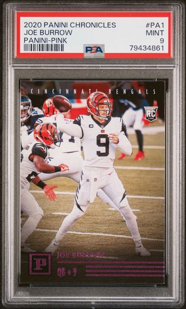 Joe Burrow 2020 Prizm Rookie Gear - Pink #1 Price Guide - Sports Card  Investor