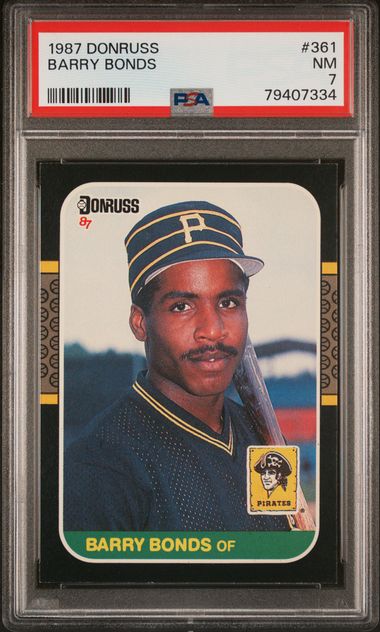 1987 Donruss Baseball #361 Barry Bonds Rookie Card