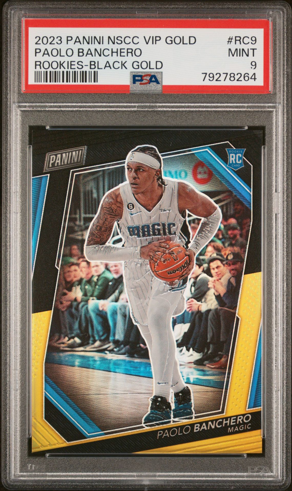 2023 Panini PANINI NATIONAL VIP GOLD ROOKIES BLACK GOLD #RC9 Paolo Banchero front