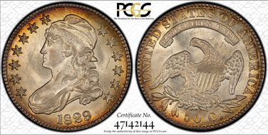 1829 50C O-108a MS62