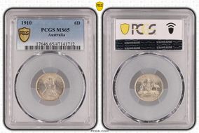 1910 6D KM-19 Ag MS65