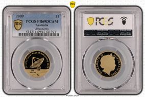 2009 $1 Astronomy PR69DCAM