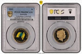 2003 $1 Volunteers Colorized PR69DCAM