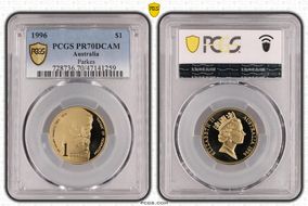 1996 $1 Parkes PR70DCAM