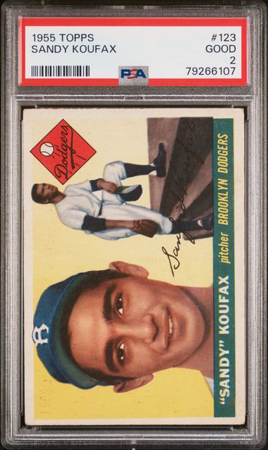 1966 Topps #100 Sandy Koufax - PSA VG 3 on Goldin Auctions