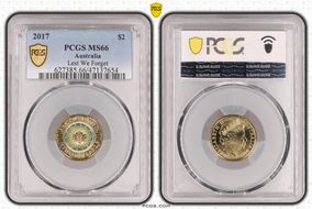 2017 $2 Lest We Forget Colorized MS66