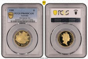 1988 $1 Aboriginal Art PR69DCAM