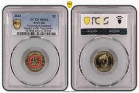 2023 $2 Vegemite Centenary Colorized Happy Little Vegemites MS64