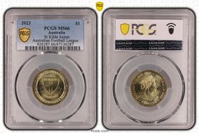 2023 $1 St Kilda Saints Australian Football League MS66