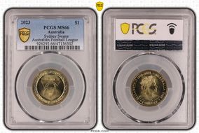 2023 $1 Sydney Swans Australian Football League MS66