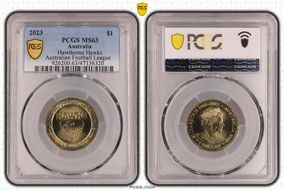 2023 $1 Hawthorne Hawks Australian Football League MS63