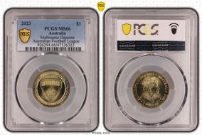 2023 $1 Melbourne Football Club MS66