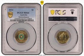 2014 $2 Remembrance - Colorized MS64