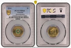2014 $2 Remembrance - Colorized MS64
