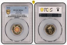 2022 $2 Honey Bee Colorized MS64