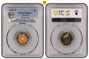 2022-C $2 Honey Bee Colorized MS68