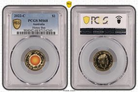 2022-C $2 Honey Bee Colorized MS68