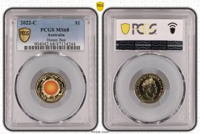 2022-C $2 Honey Bee Colorized MS68