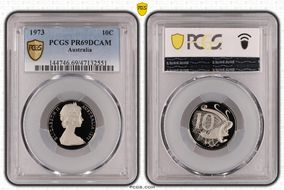 1973 10C PR69DCAM