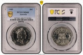 1989 50C MS68